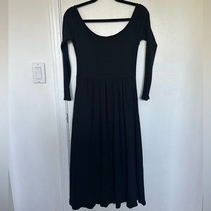 Black ankle length dress